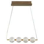 Lampa wisząca Diamond 4 listwa złota LED CCT