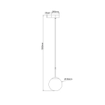 Lampa wisząca Dorado czarna 1xE14