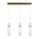 Lampa wisząca Ambiente 3 złota LED CCT