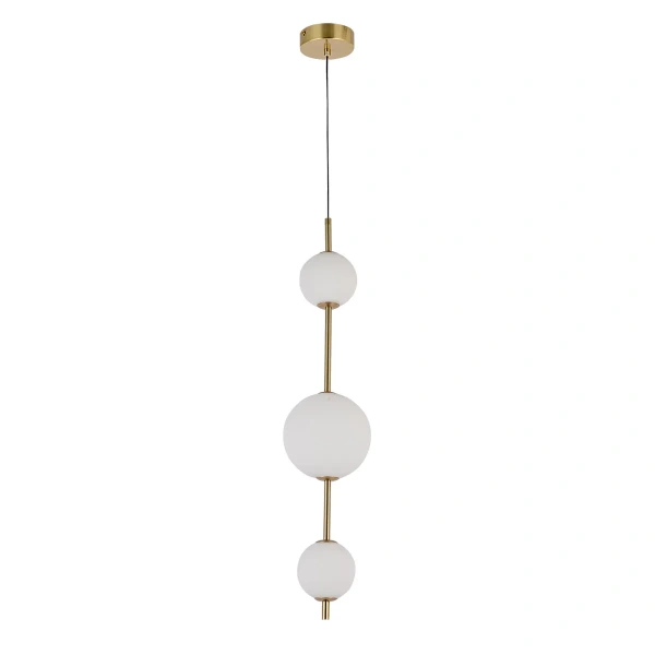 Lampa wisząca Dorado pionowa złota LED CCT