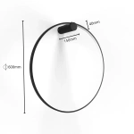 Kinkiet Mirror S czarny LED CCT IP44