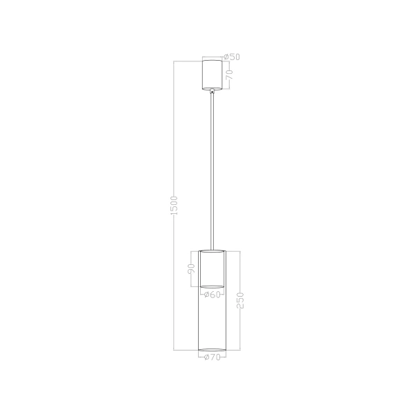 Lampa wisząca Manacor czarna 1xGU10