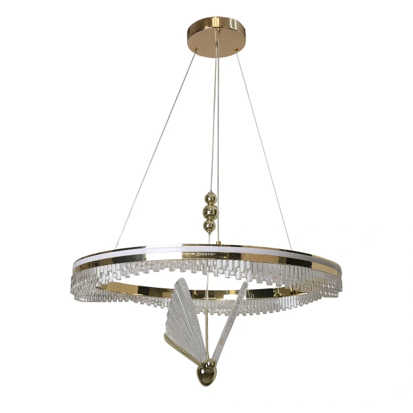 Lampa wisząca Marissa Cristal złota LED 48W CCT