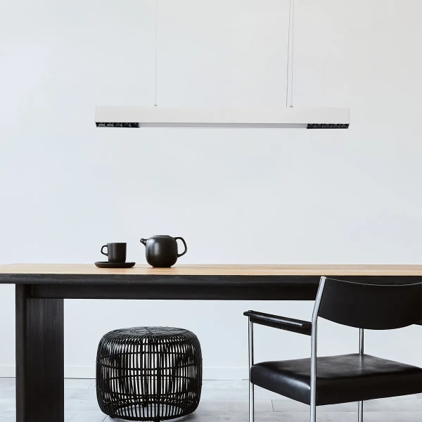 Lampa wisząca Cali M biała LED 32W CCT smart