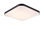 Plafon Babilon kwadratowy 33 cm czarno-biały LED 4000K