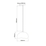 Lampa wisząca Nube śr. 30 cm biała 1xGX53