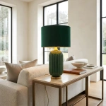 Lampa stołowa Tamiza 65 cm zielona 1xE27