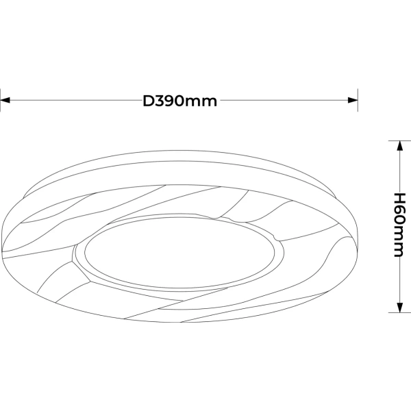 Plafon Tenaro 40 cm biały LED 23W 4000K