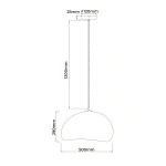 Lampa wisząca Nube śr. 50 cm biała 1xGX53