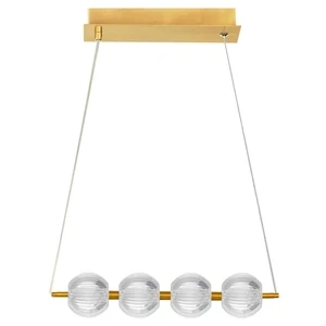 Lampa wisząca Brillant 4 złota LED 20W CCT