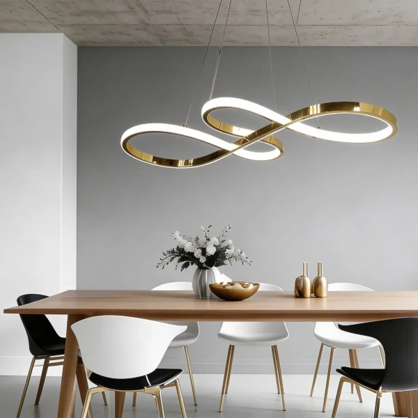 Lampa wisząca Infania złota LED 36W CCT