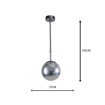Lampa wisząca Palla mała chromowana 1xE14