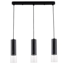 Lampa wisząca Manacor listwa czarna 3xGU10