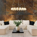 Lampa wisząca Diamond 18 złota LED CCT