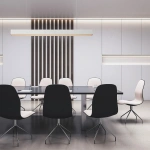 Lampa wisząca Mira L biała LED 45W CCT
