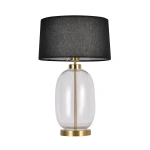 Lampa stołowa Amur transparentno-czarna 1xE27