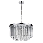 Lampa wisząca Vetro 5 srebrna 5xE14
