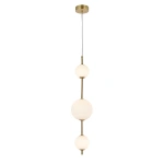 Lampa wisząca Dorado pionowa złota LED CCT