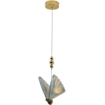 Lampa wisząca Mariposa 1 złota z kolorowymi elementami LED CCT
