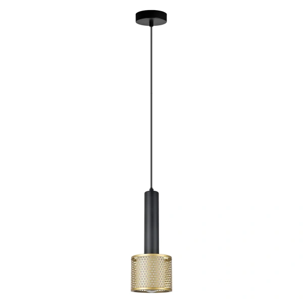Lampa wisząca Amo czarno-złota 1xE27