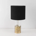 Lampa stołowa Sunflower czarno-transparentna 1xE27