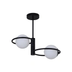 Lampa sufitowa Dorado ring czarna 2xE14