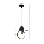 Lampa wisząca Circlo czarna LED 8W CCT