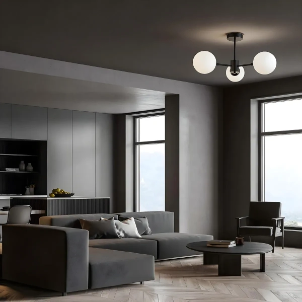 Lampa wisząca Roma 3 czarna 3xE14