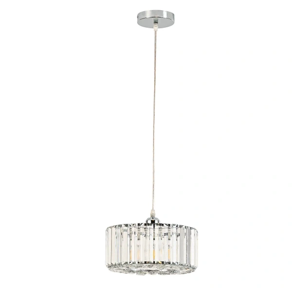 Lampa wisząca Vetro okrągła chromowana 1xE27