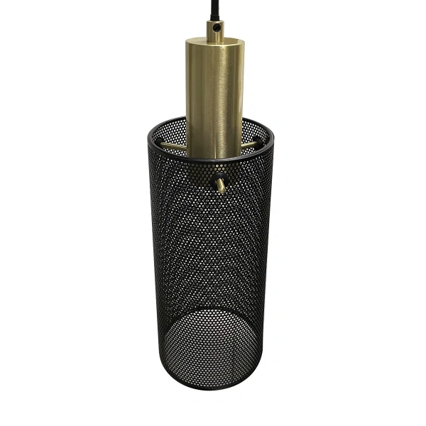 Lampa wisząca Tirana 3 listwa 50 cm czarna 3xE27