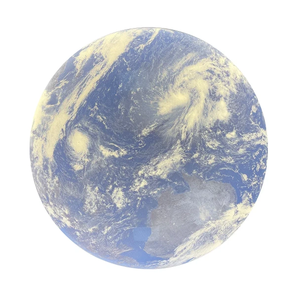 Plafon Tierra planeta niebiesko-biały LED 4000K