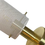 Lampa stołowa Tirana biało-złota 1xE27