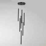 Lampa wisząca Lungo 7 czarna 7xG9