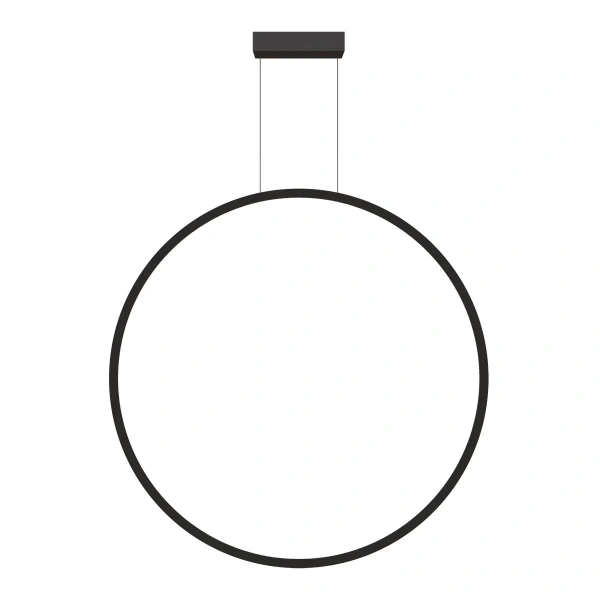 Lampa wisząca Mirror L czarna LED 47W CCT IP44