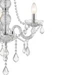 Lampa wisząca Cristallo 3 srebrna 3xE14