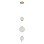 Lampa wisząca Dorado pionowa złota LED CCT