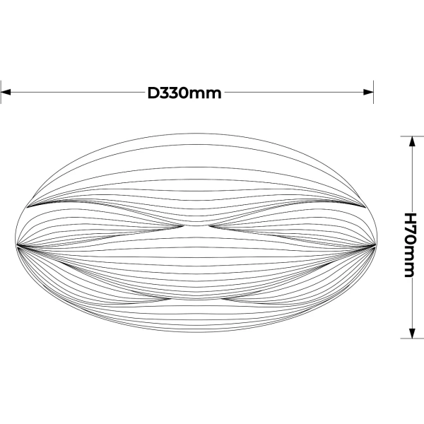 Plafon Moluna 33 cm biały LED 18W 4000K