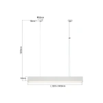 Lampa wisząca Luci M biała LED 32W CCT