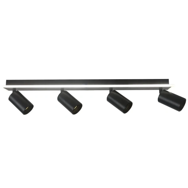 Plafon Parma 70 cm czarny 4xGU10 + LED 20W CCT