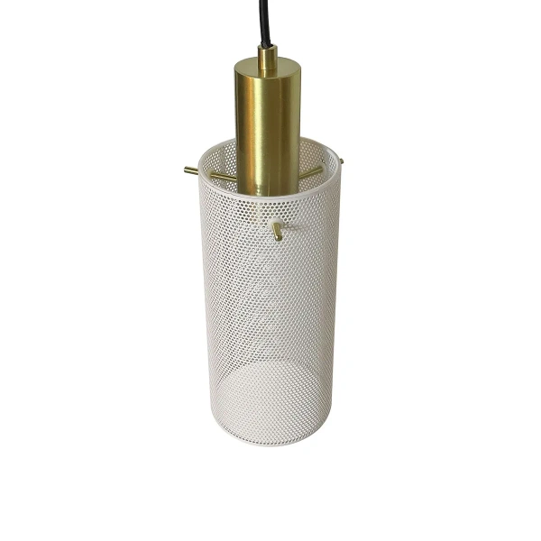 Lampa wisząca Tirana 3 listwa biało-złota 3xE27