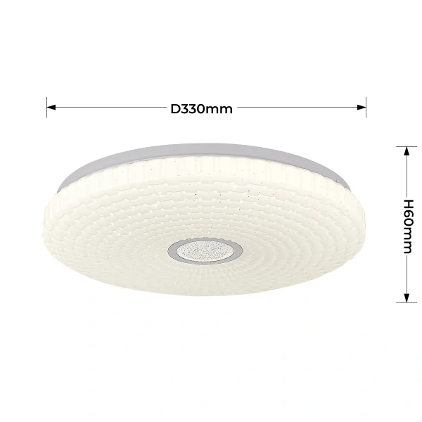 Plafon Solaro 33 cm biały LED 18W 4000K