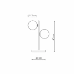 Lampa stołowa Dorado czarna 2xG9