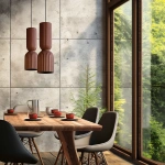 Lampa wisząca Balera czerwona 1xE27