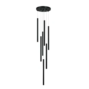 Lampa wisząca Lungo 7 czarna 7xG9