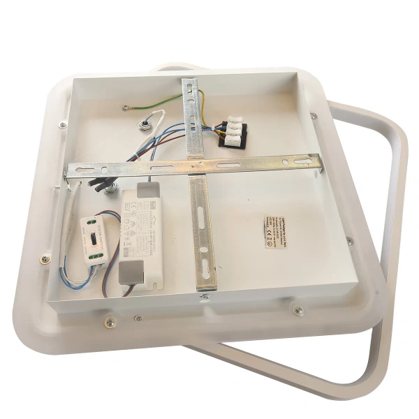 Plafon Parma 2 kwadratowy biały 2xGU10 + LED 36W CCT