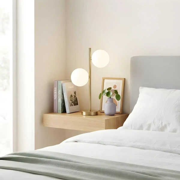 Lampa stołowa Dorado złota 2xG9