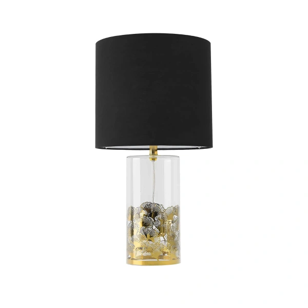 Lampa stołowa Sunflower czarno-transparentna 1xE27