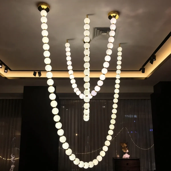 Lampa wisząca Dorado Rope 4 m złota LED CCT