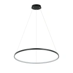 Lampa wisząca Ring 66 cm czarna LED 35W CCT