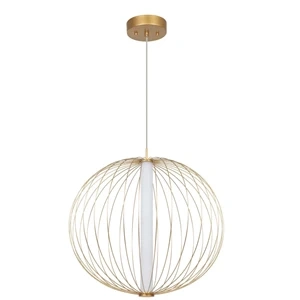 Lampa wisząca Treviso duża złota LED CCT